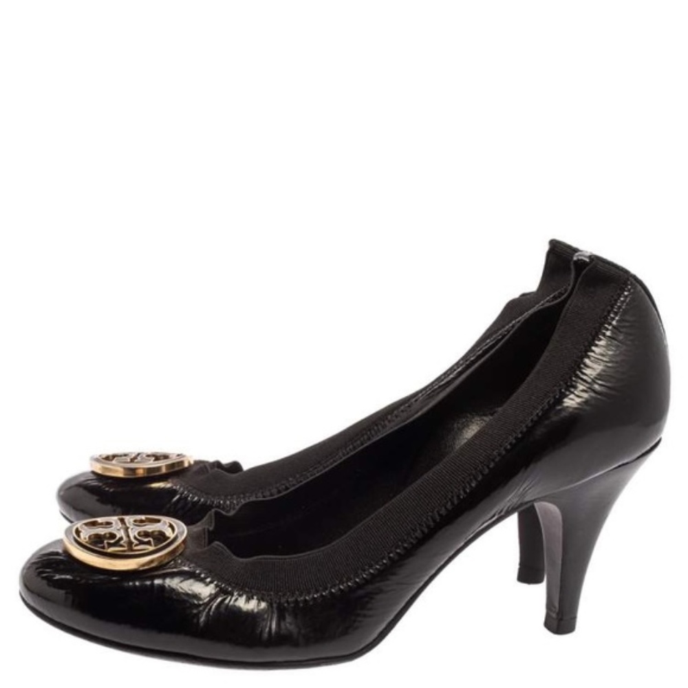 Like New! Tory Burch Caroline Patent Heels Size 8.5 - Picture 8 of 9